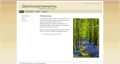 Desktop Screenshot of geistchristenportal.de