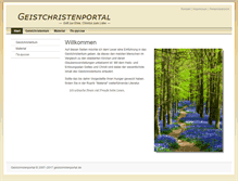 Tablet Screenshot of geistchristenportal.de